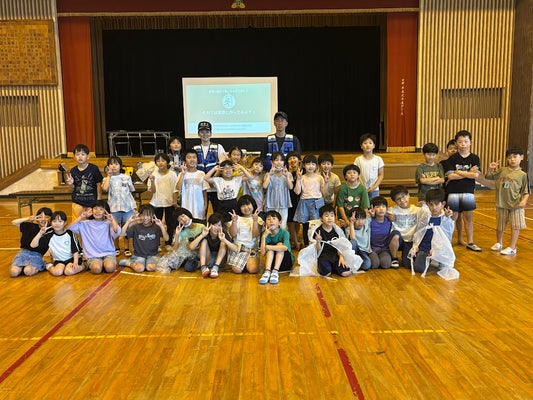 2025.6.13 宇和津小学校に出張防災講座(カエルキャラバン)