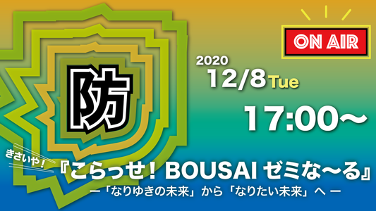 2020.12.08 第2回 高校生による防災ゼミな〜る： 『こらっせ！BOUSAIゼミな〜る』開催！！