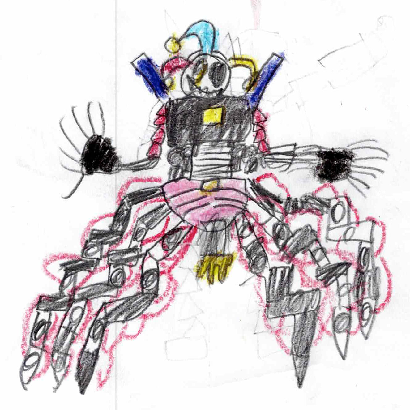 作品番号 6、選んだ漢字「日」のイラスト