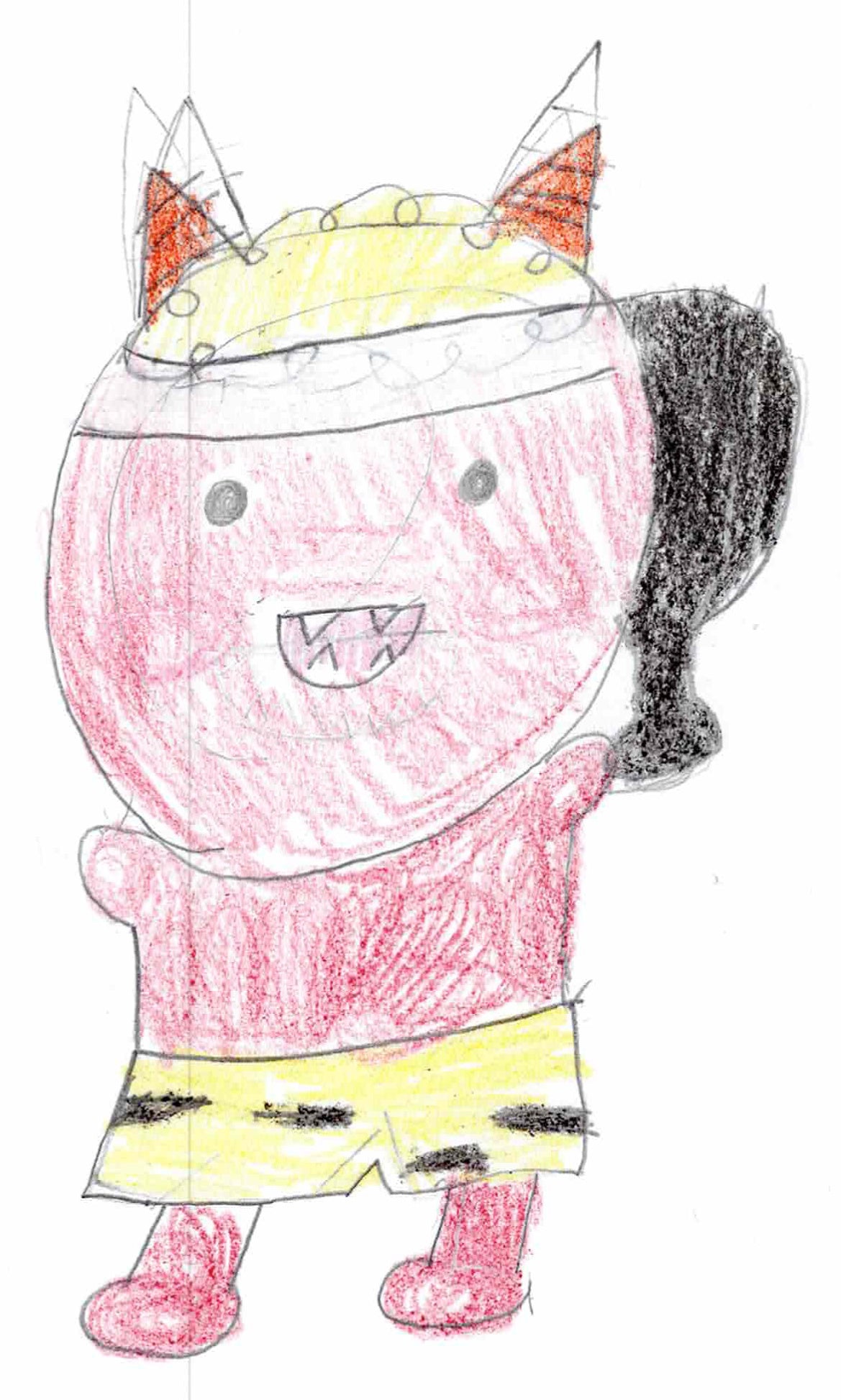 作品番号 24、選んだ漢字「鬼」のイラスト