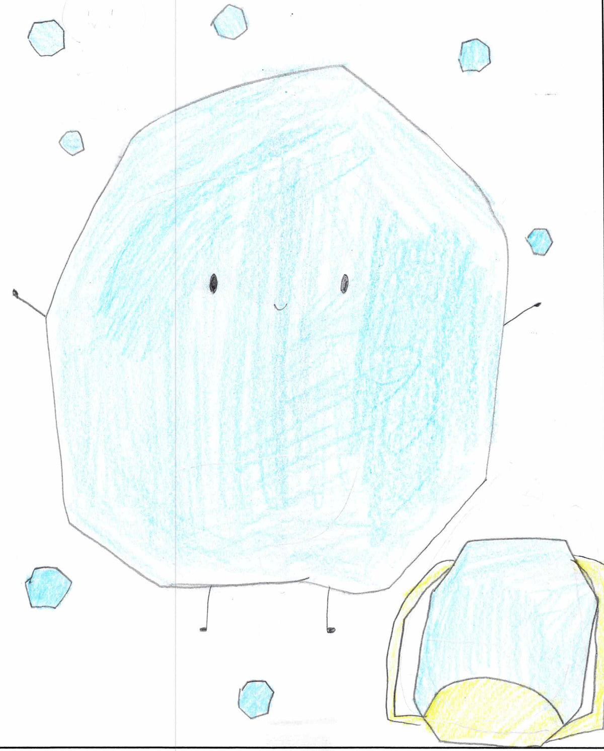作品番号 29、選んだ漢字「氷」のイラスト